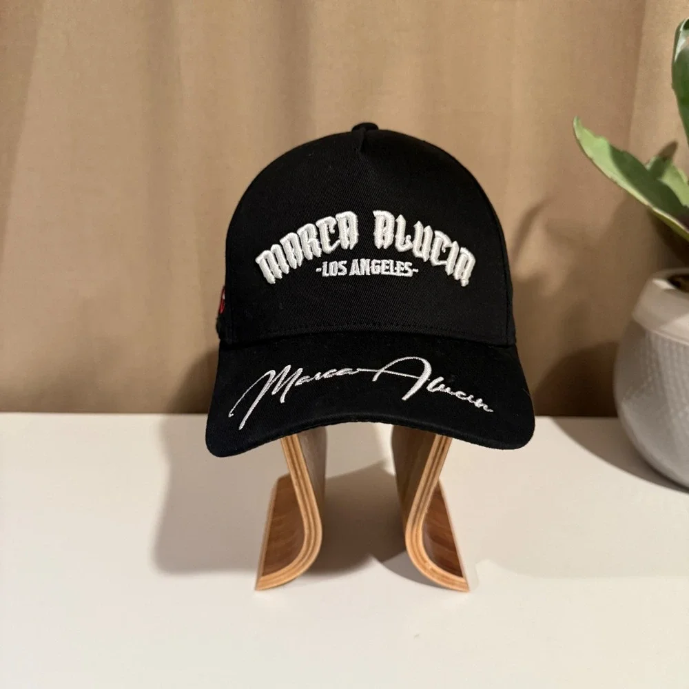 Marca Alucin Los Angeles Snapback Hat Black Satin Lined Series 2025 Cap Mens‎